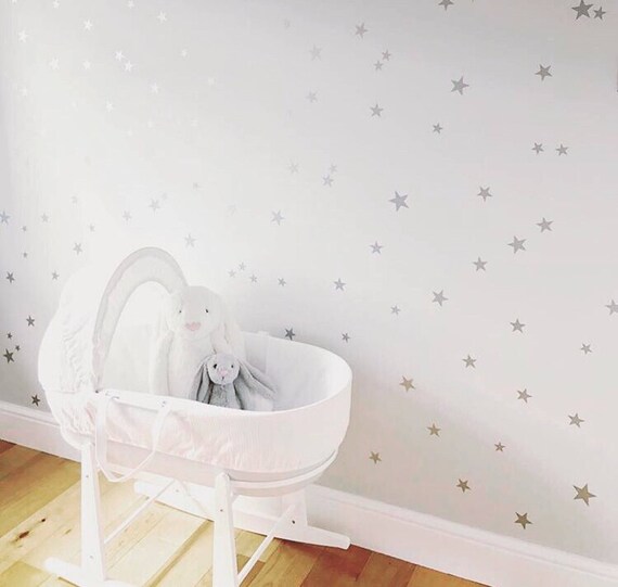 Stars Wall Stickers Star Wall Decals Stars For Walls Kids Room Decor Childrens Decor Nursery Decor Peel And Stick Wallpaper Murals