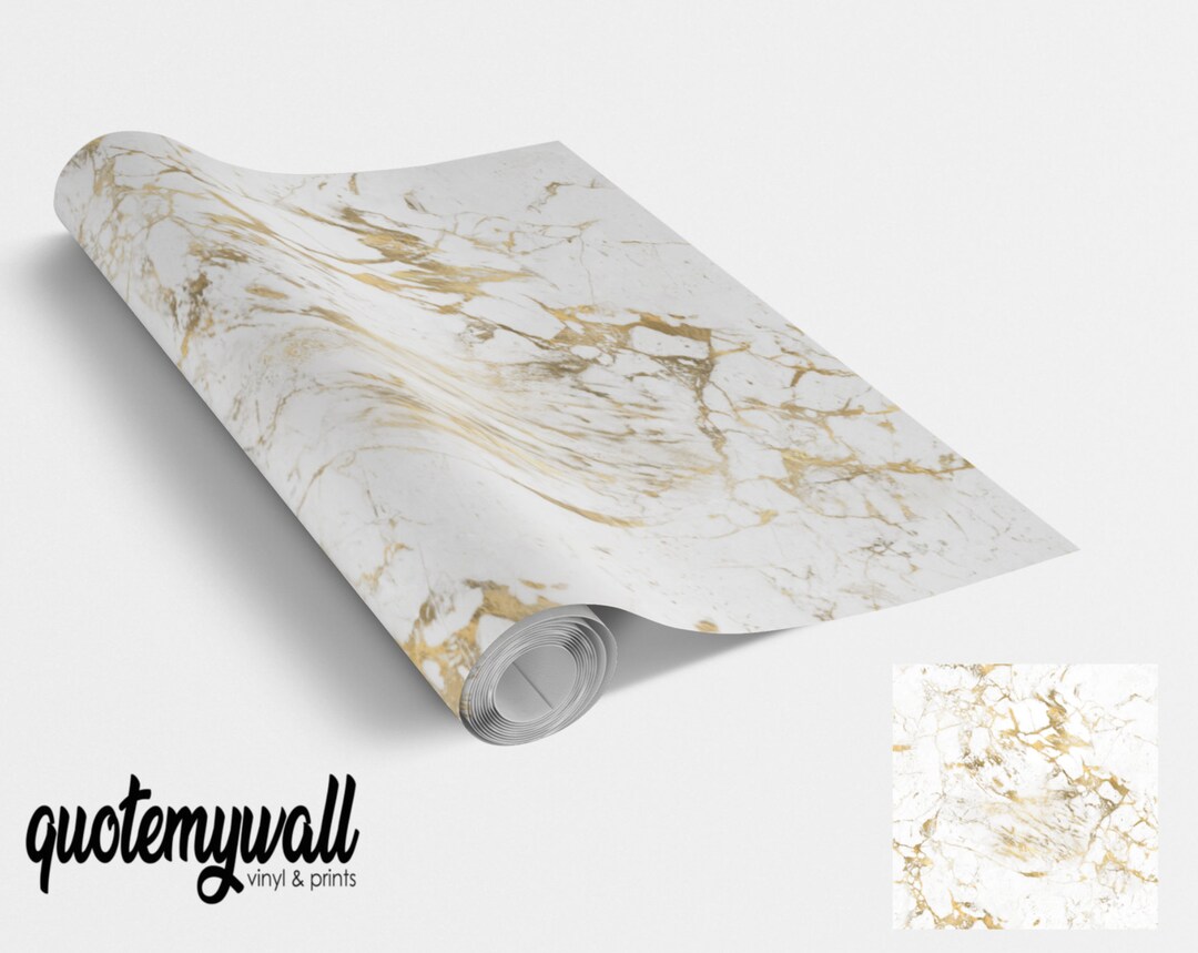 Gold Calacatta Marble Vinyl Wrap Vinyl Wraps for Furniture Etsy UK