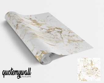 Gold Calacatta Marble Vinyl Wrap Vinyl Wraps For Furniture