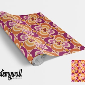 Retro Crescent Pattern Vinyl Wrap Vinyl Wraps For Furniture
