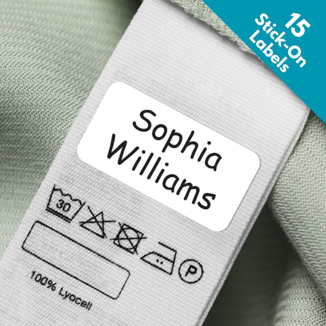 Normal Clothes Sticker 15 Stick on Washable Clothing Labels Personalized Stickers for Clothes ...