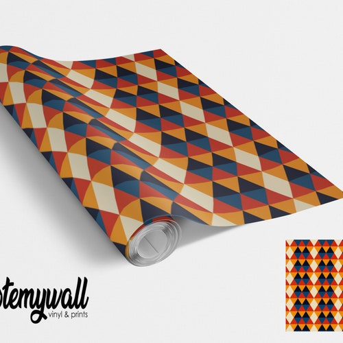 Groovy Pattern Vinyl Wrap Vinyl Wraps for Furniture Etsy UK