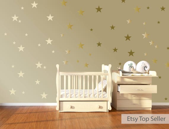 nursery wall stickers star wall decals star wall stickers | etsy