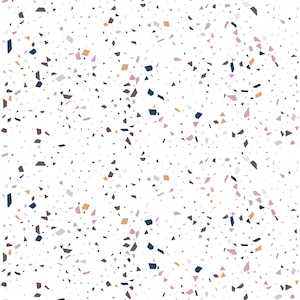 Furniture Self Adhesive Sticker Wrap White Terrazzo Pattern Vinyl Wrap Vinyl Wraps For Furniture