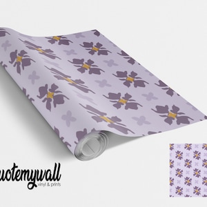 Lilac Purple Blossom Petals Self Adhesive Vinyl