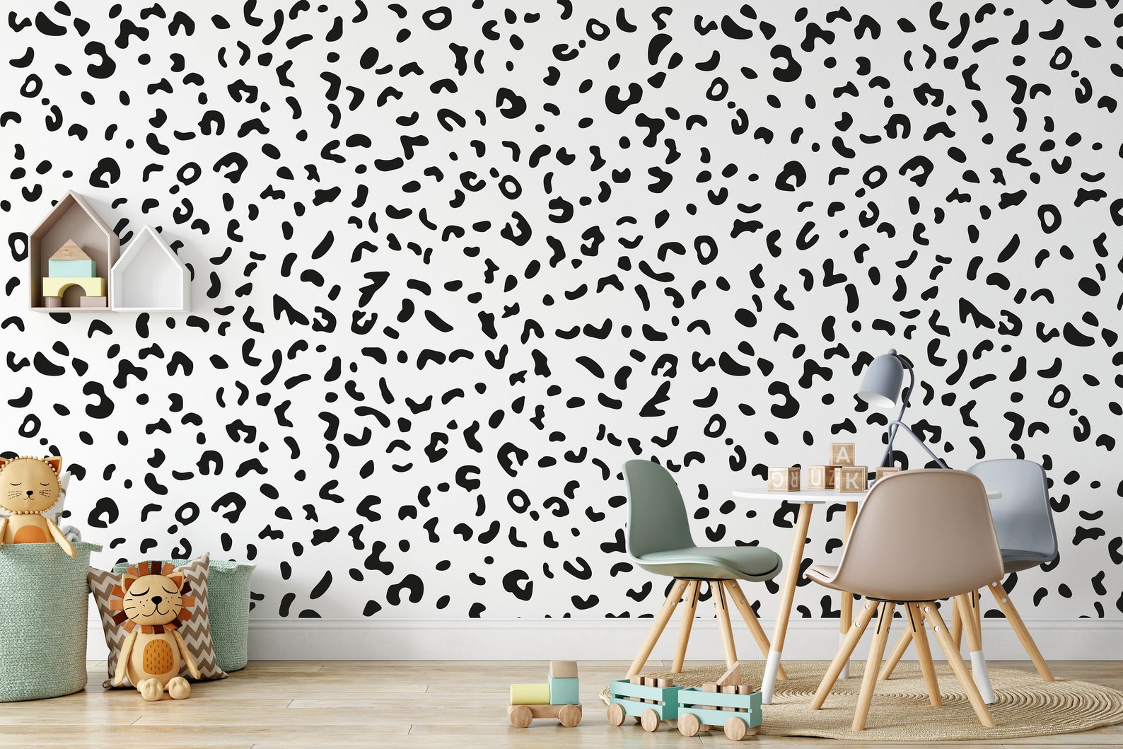Leopard Animal Print Wall Stickers Etsy UK
