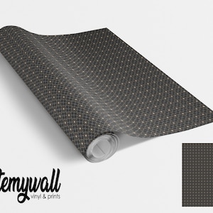 Black Geometric Pattern Vinyl Wrap Print Vinyl Wraps For Furniture