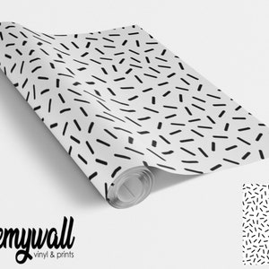 Black Sprinkles Furniture/Wall Vinyl Wrap Vinyl Wraps For Furniture