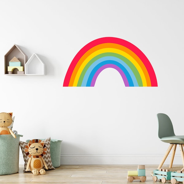 Autocollant classique de mur d’arc-en-ciel