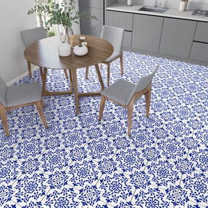 Blue & White Spanish Style Peel and Stick Tile Stickers