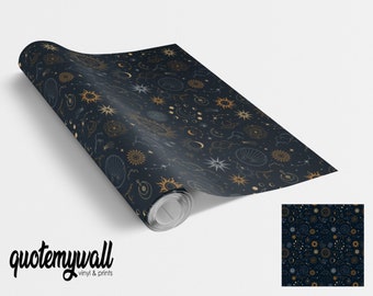 Constellations/Star & Moons Vinyl Furniture Wrap Vinyl Wraps For Furniture