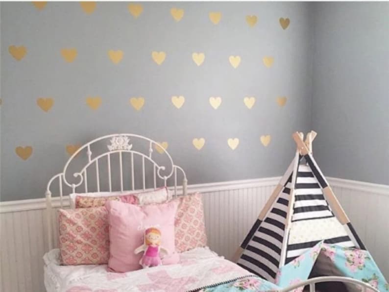 Bedroom Wall Stickers Bedroom Wall Decals Gold Wall Decals Etsy