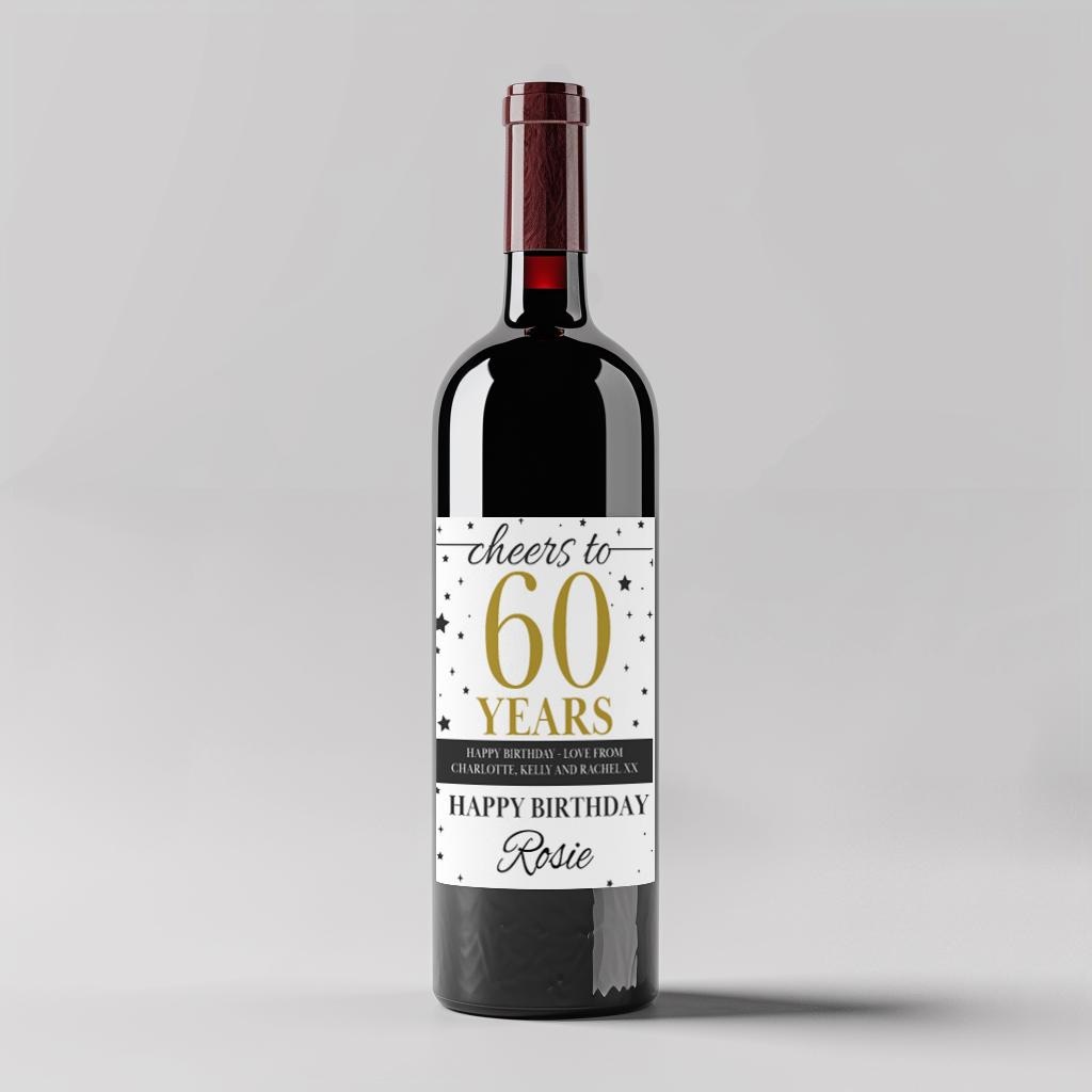 Etichetta per bottiglia di vino rosato con ricetta medica Download digitale Regalo divertente Regalo di compleanno modificabile Regalo di alcolici - Italia