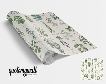 Vinilo Autoadhesivo Carta de Hierbas de Colores