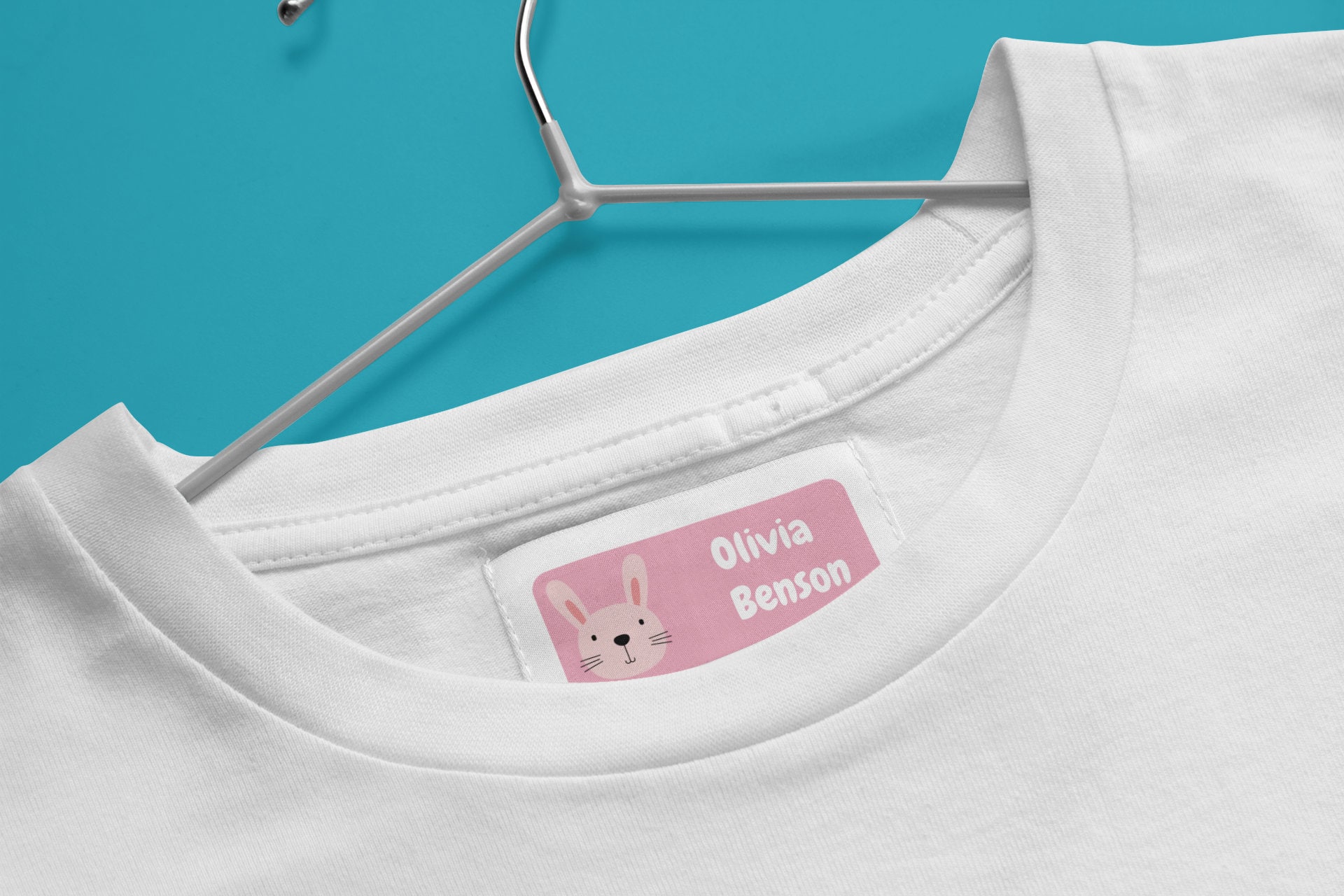 36 Stick On Clothing Labels For Kids Back To School Clothes & Stationery Washable Name Tags Peel Stick