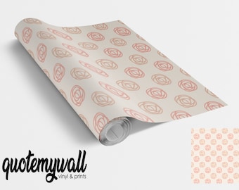 Envoltório floral rosa para móveis, envoltório de vinil para móveis, filme autoadesivo de vinil para bancadas de cozinha