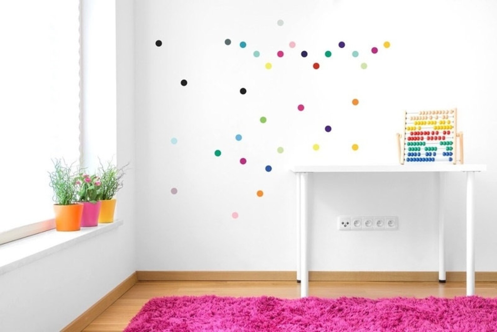 100 Polka Dot Wall Stickers Polka Dots Polka Decals Etsy