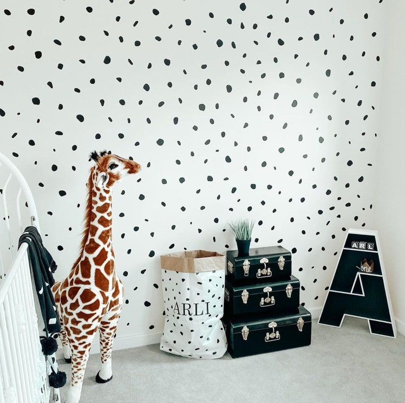 Dalmatian Spot Polka Dot Wall Stickers Decals Wall Art Dotty Etsy UK