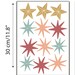 Christmas Window Decorations Stars Decorative Window Stickers Decals ...