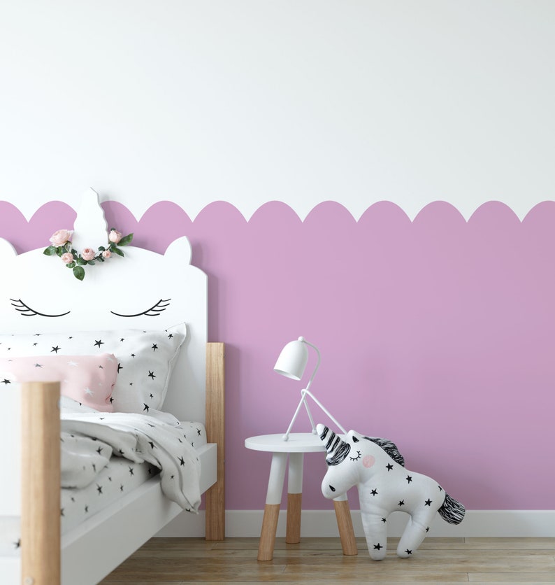 Arch Wall Paint Stencil For Nursery Rooms & Children's Bedrooms Wall Boarders Removable For Painting Bild 2