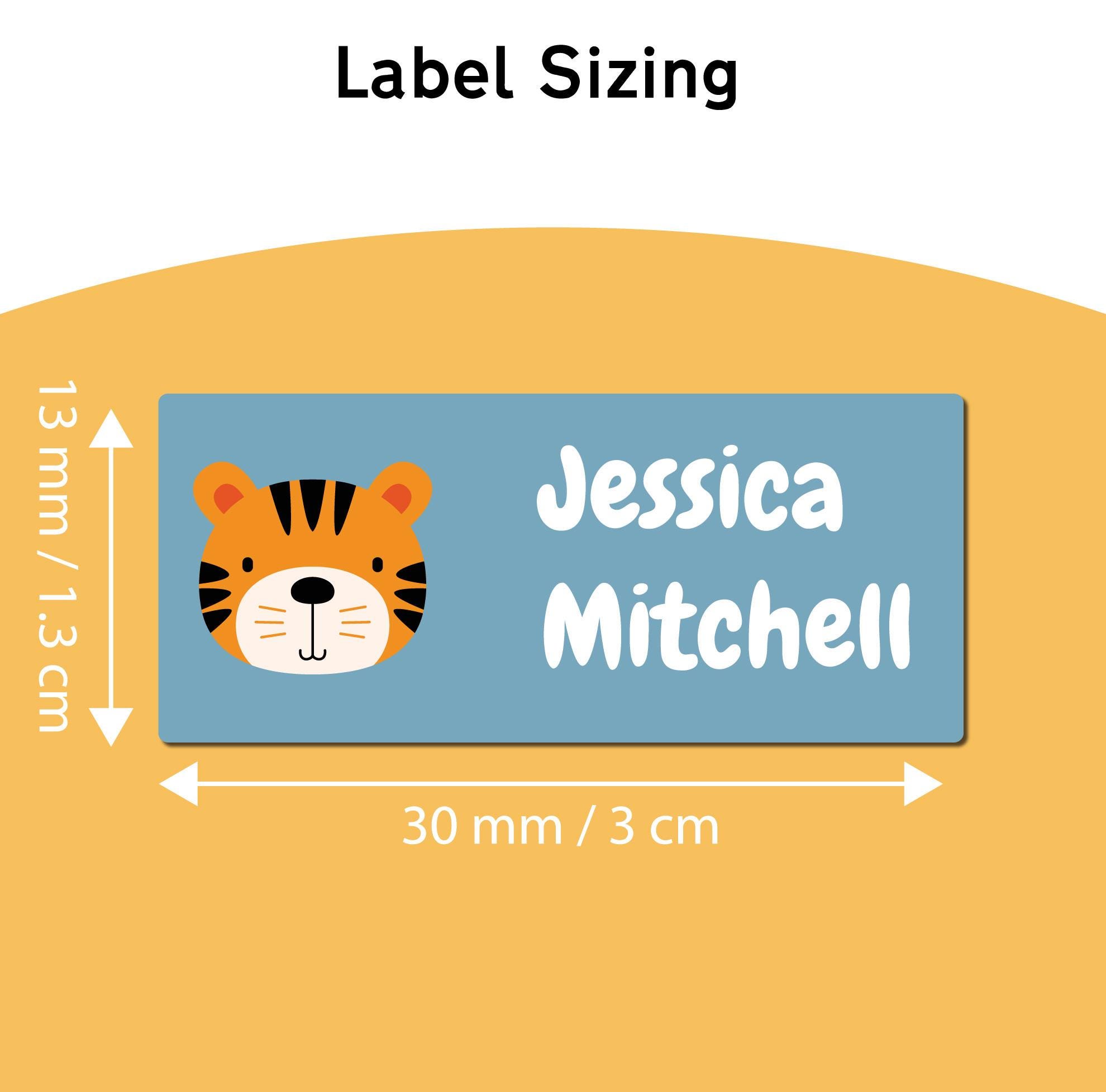 84x Washable Clothes Labels Stick On | Personalized Kids Name Tags for School Uniform | Waterproof Durable No Iron Stickers