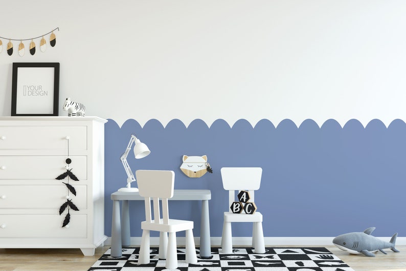 Arch Wall Paint Stencil For Nursery Rooms & Children's Bedrooms Wall Boarders Removable For Painting Bild 8