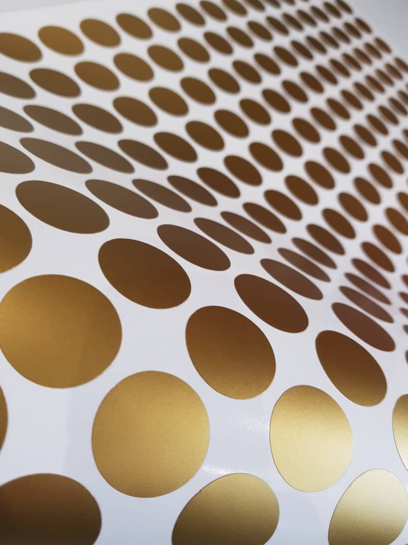 100 Gold Metallic Polka Dot Wall Decals/wall Stickers Etsy UK