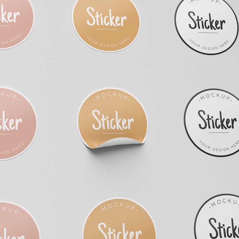 Custom Round Sticker Labels Etsy UK
