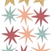 Christmas Window Decorations Stars Decorative Window Stickers Decals ...