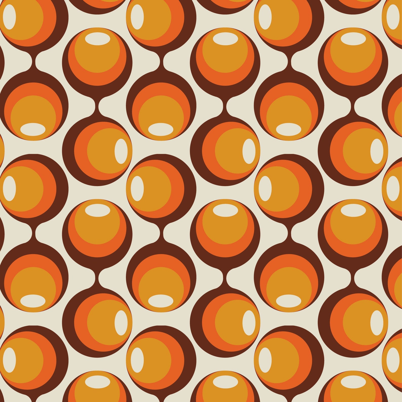 Retro Circles Pattern Vinyl Wrap Vinyl Wraps for Furniture Etsy UK
