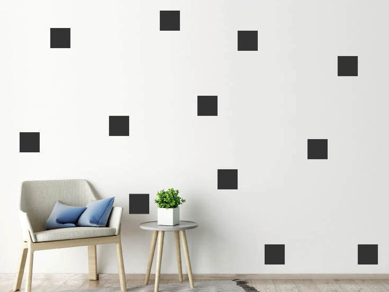 vinyl stickers decals wall decor SQUARES SOLID /& EMPTY
