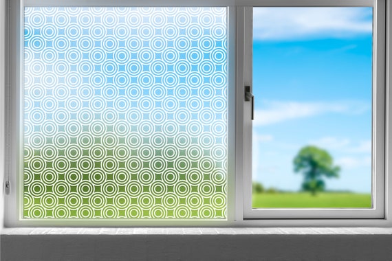 Frosted Pattern Privacy Glass DIY - A Beautiful Mess
