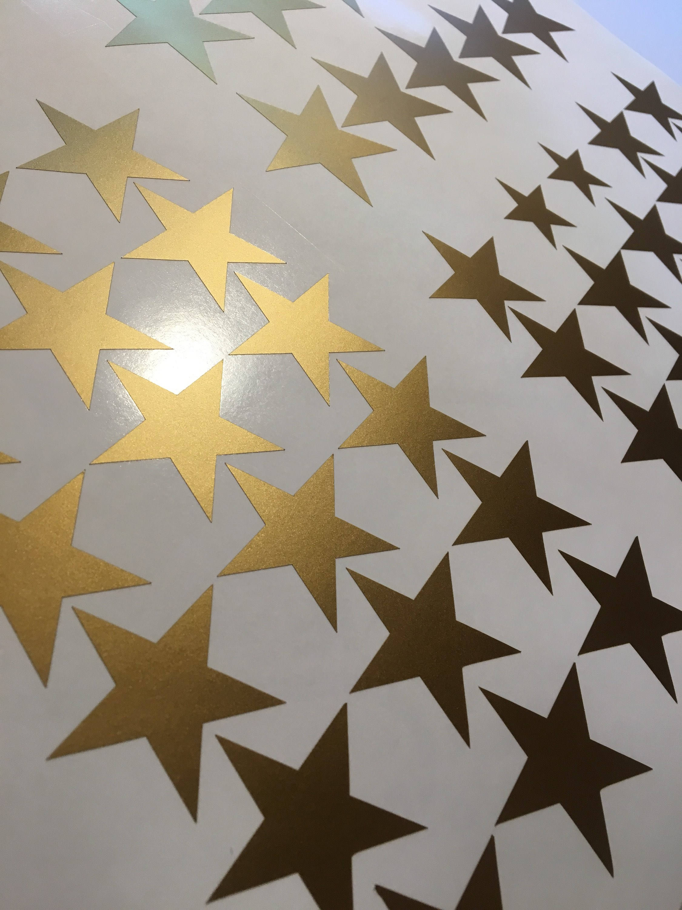 120 Gold Star Wall Stickers Gold Wall Decals Star Wall Decals Etsy