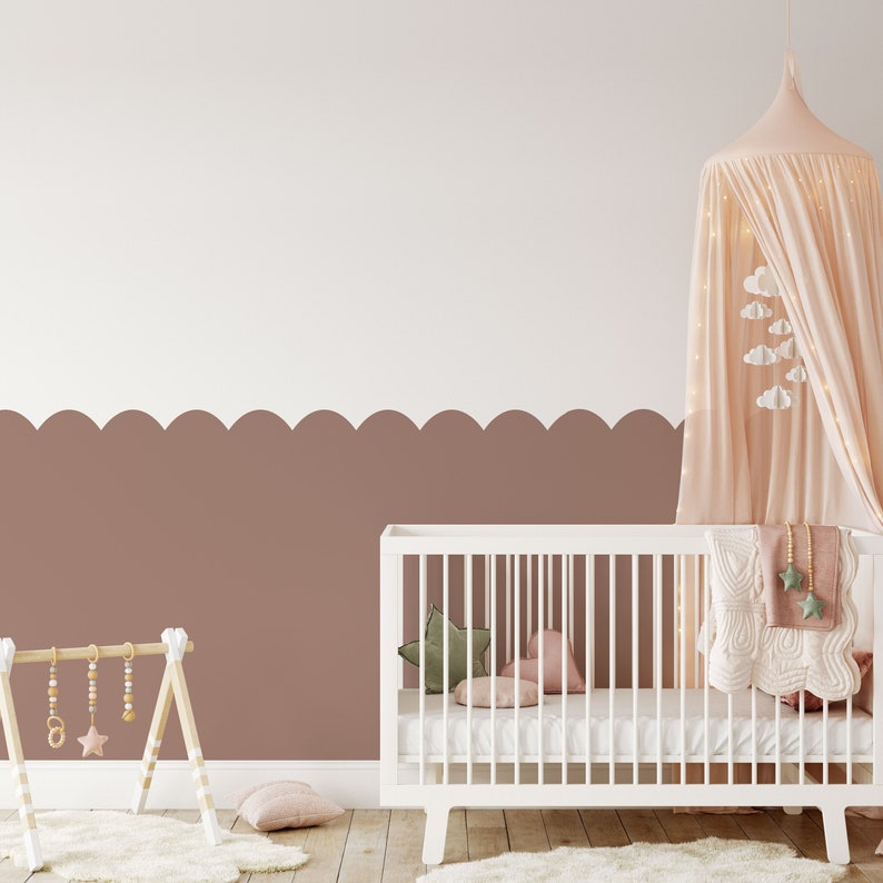 Arch Wall Paint Stencil For Nursery Rooms & Children's Bedrooms Wall Boarders Removable For Painting Bild 1