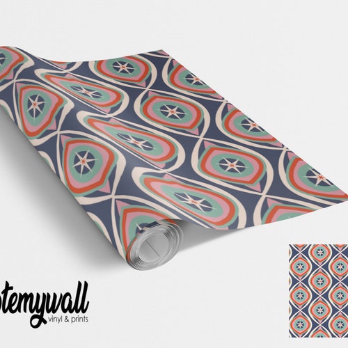 Art Deco Groovy Pattern Vinyl Wrap Vinyl Wraps for Furniture Etsy UK