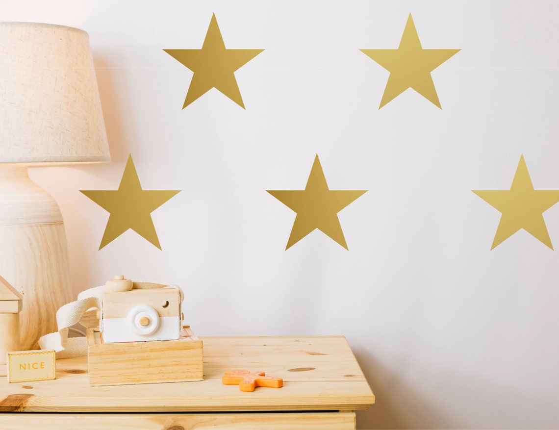 12 Extra Large Star Wall Stickers Wall Decals Nursery Wall Art Etsy UK