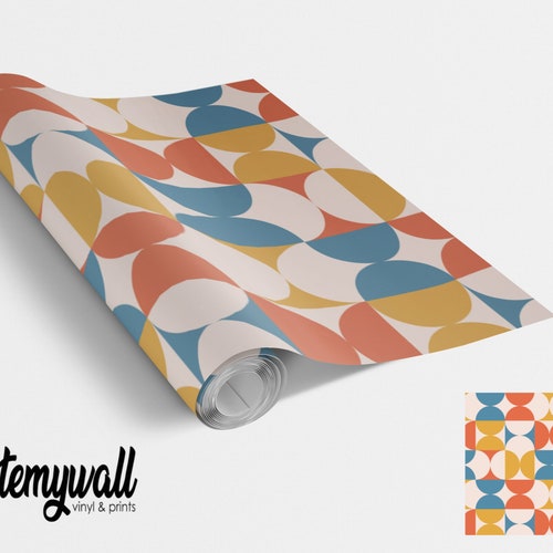 Groovy Pattern Vinyl Wrap Vinyl Wraps for Furniture Etsy UK