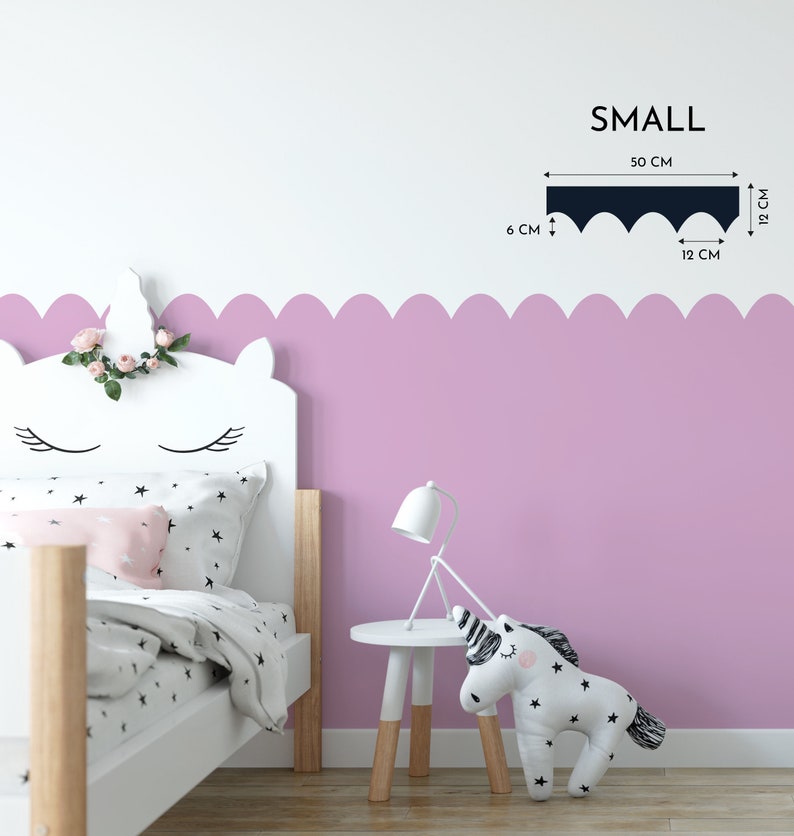 Arch Wall Paint Stencil For Nursery Rooms & Children's Bedrooms Wall Boarders Removable For Painting Bild 6