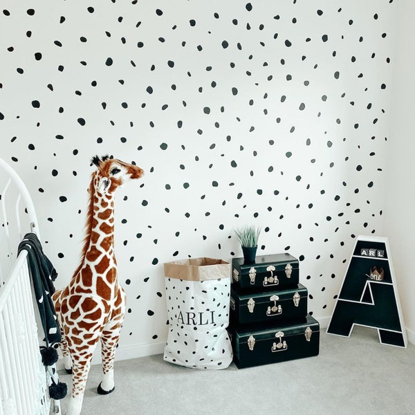 Polka Dot Wall Decal, Polka Dot Stickers, Polka Dot Decals, Irregular Polka Dots, Wall Decor, Wall Art, Wall Decals, Wall Stickers, Dots 70