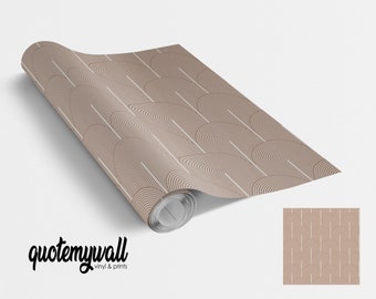 Vinil autoadesivo com padrão de arco Art Déco