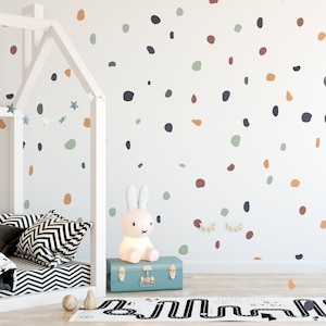 Moderno Boho Chic Polka Dot Adesivi Adesivi murali Per bambini Camere Per bambini Bambini Arte murale Adesivi in vinile Punti colorati Macchie