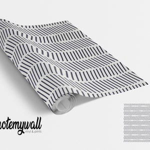 Black & White Dash Lines Vinyl Furniture Wrap Vinyl Wraps For Furniture