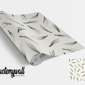 Light Green Grass Wisps Vinyl Furniture Wrap
