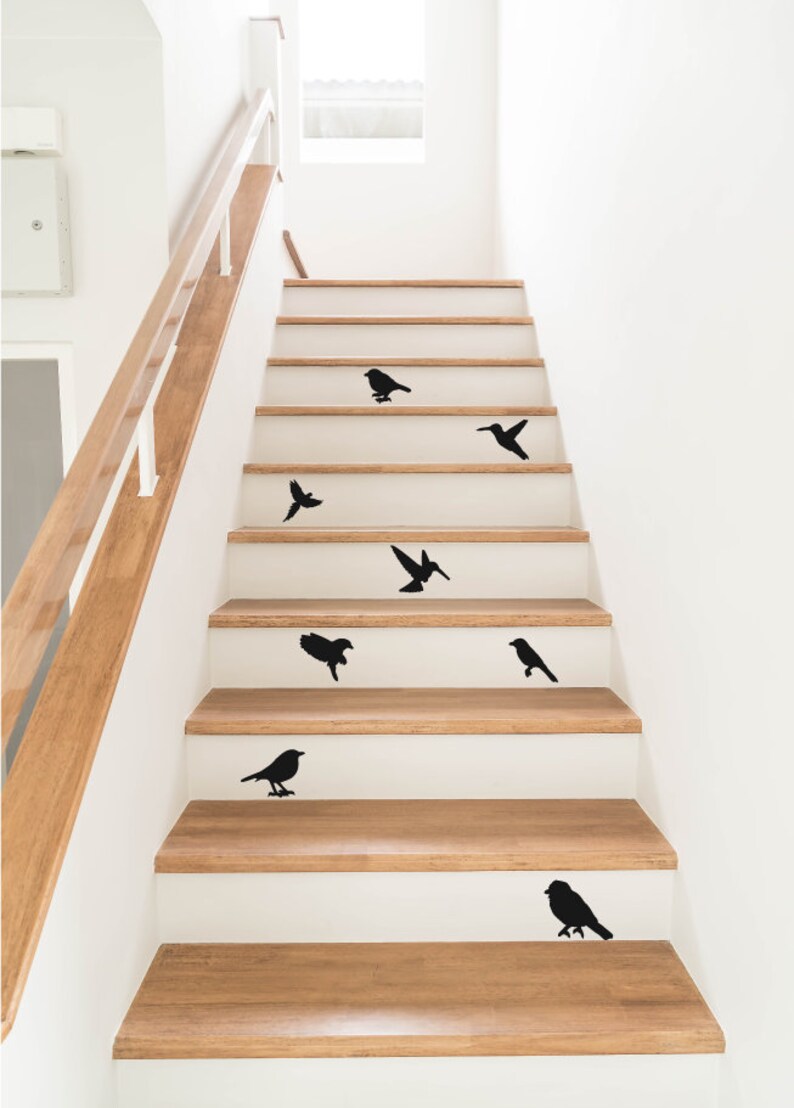 Stair Stickers Decals For Stiars Stair Riser Decals Birds Etsy