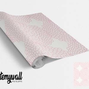 Light Pink Mandala Pattern Vinyl Furniture Wrap Vinyl Wraps For Furniture