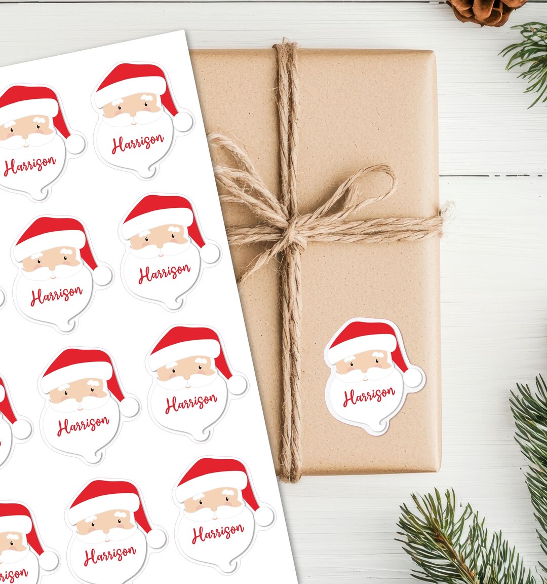 120 Pezzi Di Etichette Adesive Natalizie A 6 Forme, Decorazione Autoadesiva Di Babbo Natale Per Imballaggio, Busta Regalo, Carta | Leroy Merlin - Foto 7