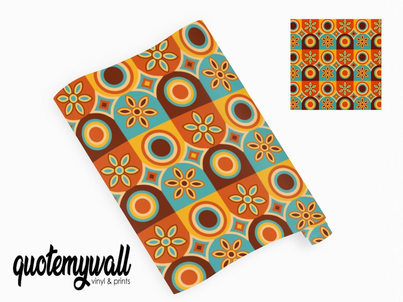 Groovy Pattern Vinyl Wrap Vinyl Wraps for Furniture Etsy UK