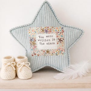 Minnessak för missfall, minnesstjärna för baby, gåva till minne av missfall, personlig babyminnesdekoration