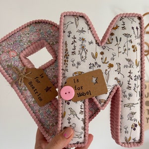Letras de tela de Liberty London