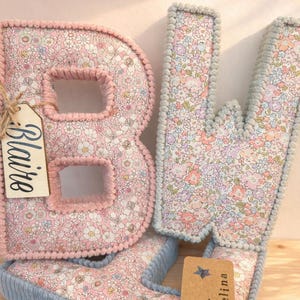 Liberty London fabric letters
